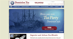 Desktop Screenshot of dominiontea.com
